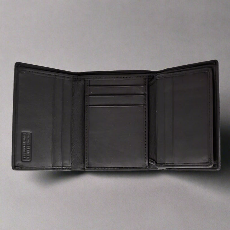 JBG International Men's Flip Up Trifold Leather Wallet-3