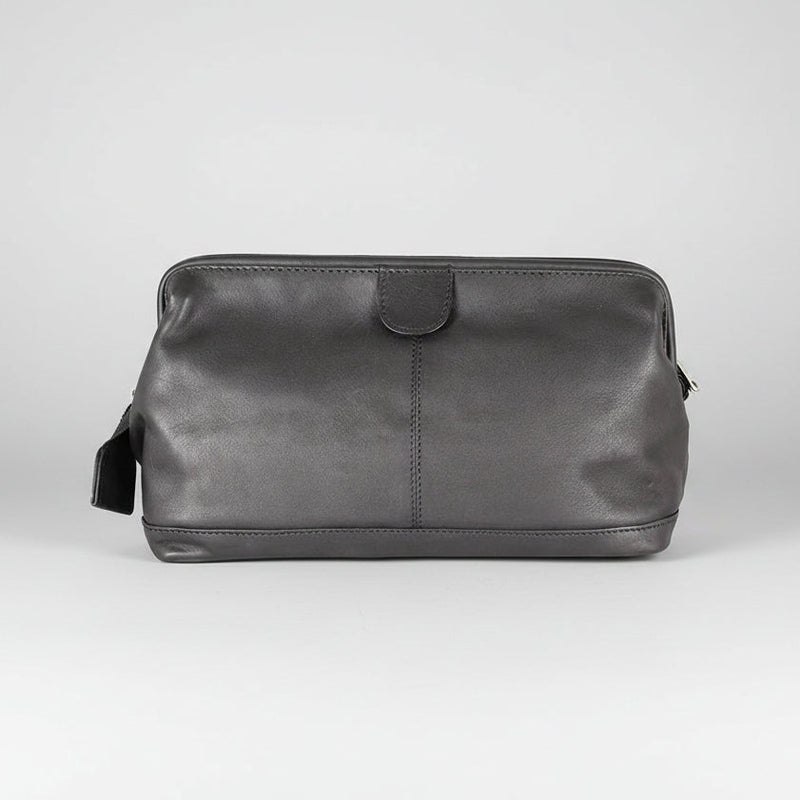 JBG International Structured Leather Toiletry Bag-1