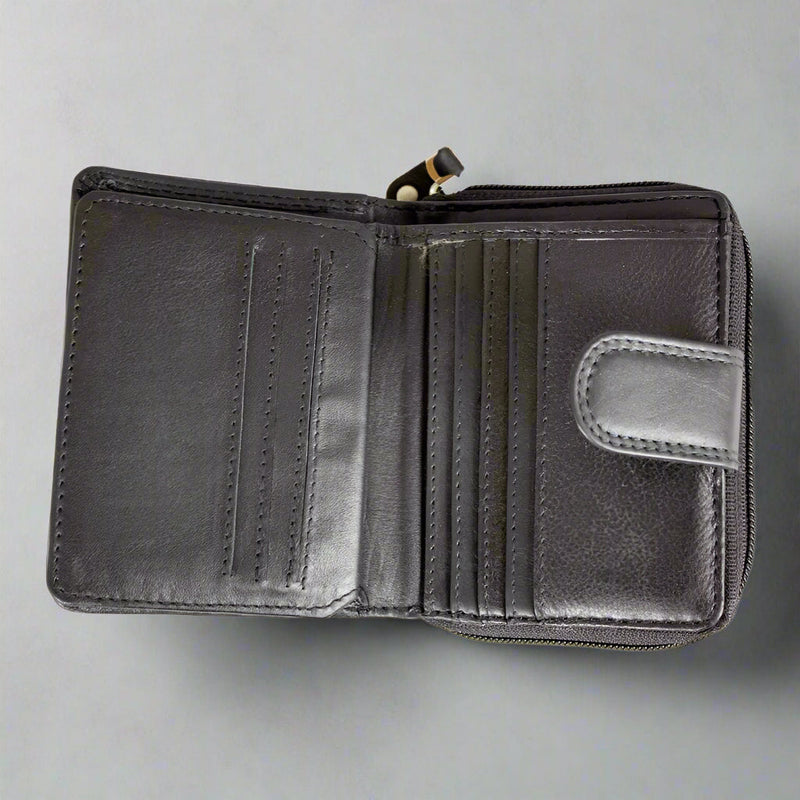 JBG International Women's Small RFID Leather Wallet-4