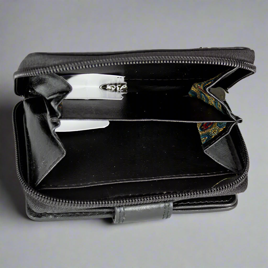 JBG International Women's Small RFID Leather Wallet-5