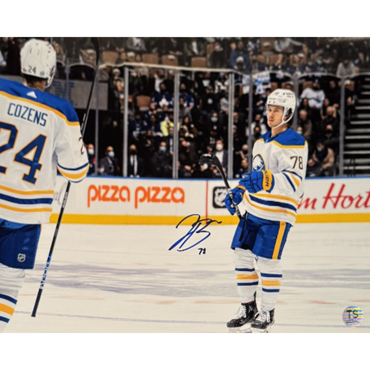 Jacob Bryson Autographed Buffalo Sabres Goal Celebration 11x14 Photo-1