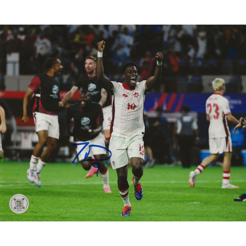 Jonathan David Autographed Canada Men's National Team 2024 Copa América 8x10 Photo-1