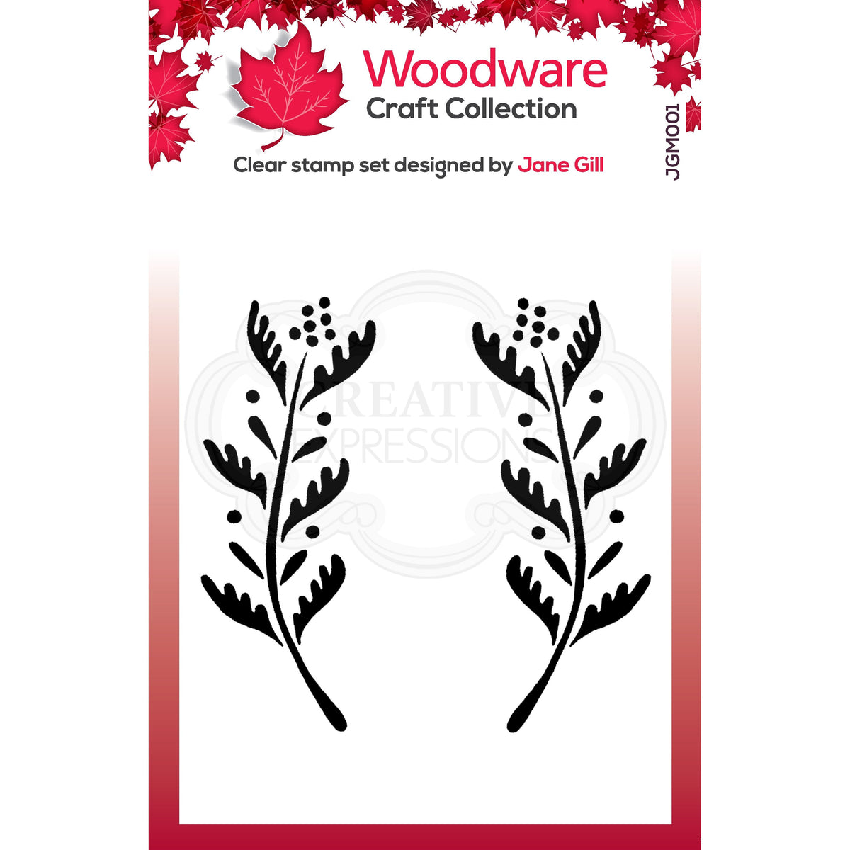 Woodware Clear Singles Ellie Leaf-1