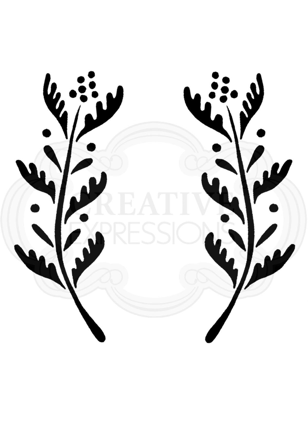 Woodware Clear Singles Ellie Leaf-3