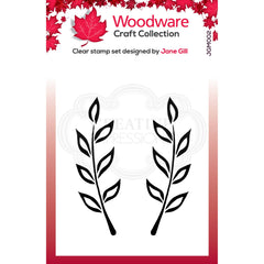 Woodware Clear Singles Fiona Leaf-1