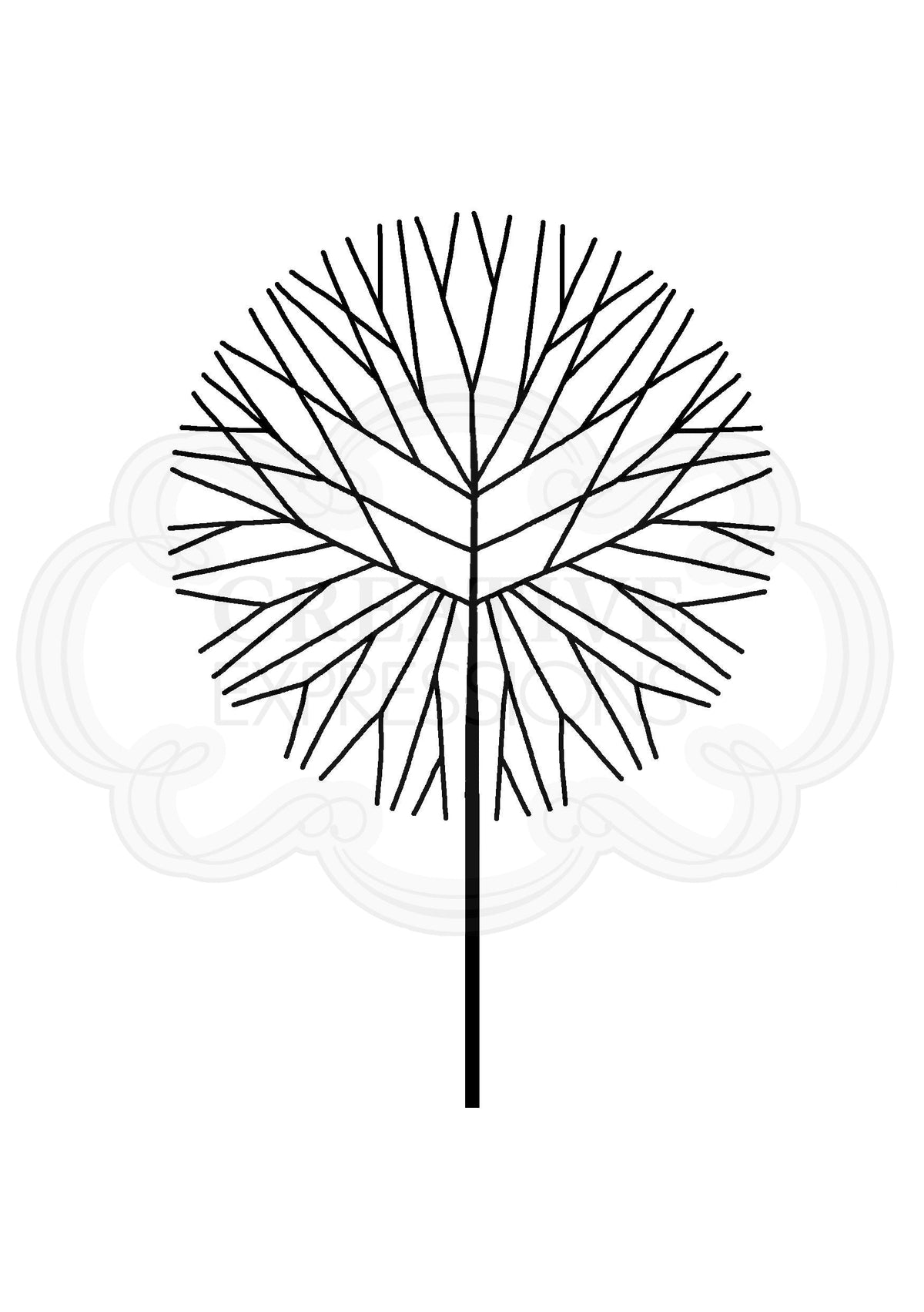 Woodware Clear Singles Mini Round Twiggy Tree-4