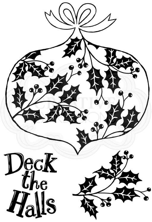 Woodware Clear Singles - Deck the Halls-1