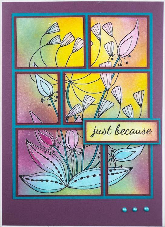 Woodware Clear Singles Bold Blooms - Heather-2