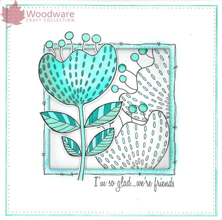 Woodware Clear Singles Bold Blooms - Katrina-2
