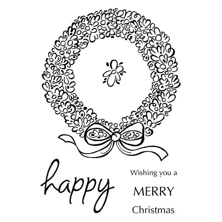 Woodware Clear Singles Loopy Wreath-1