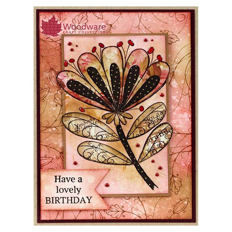 Woodware Clear Singles Bold Blooms - Wendy-2