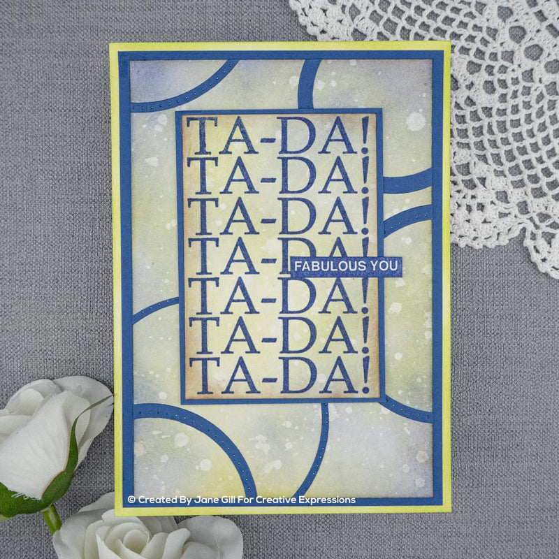 Woodware Clear Singles Ta Da! 4 in x 6 in Stamp-2