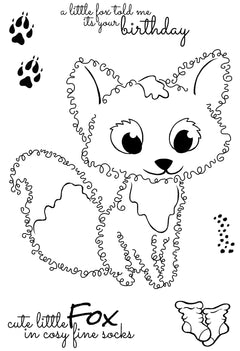 Woodware Clear Singles Fuzzie Friends Freddie Fox 4 in x 6 in Stamp-5