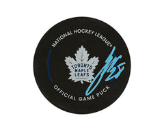 Jani Hakanpaa Autographed Toronto Maple Leafs Official Game Puck-1