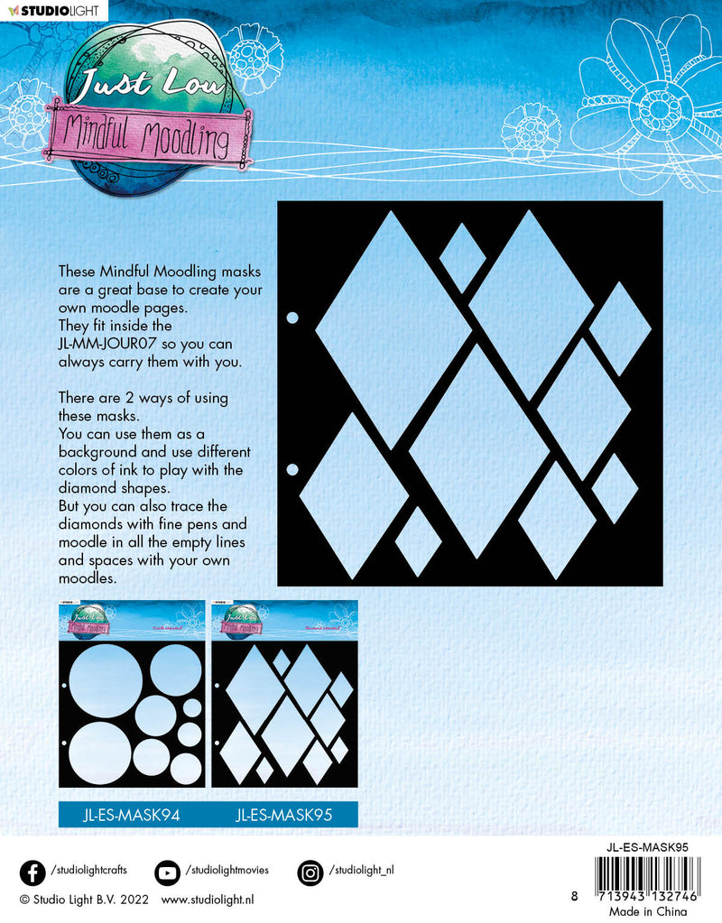 JL Mask Diamonds Essentials 203,2x203,2x1mm 1 PC nr.95-2