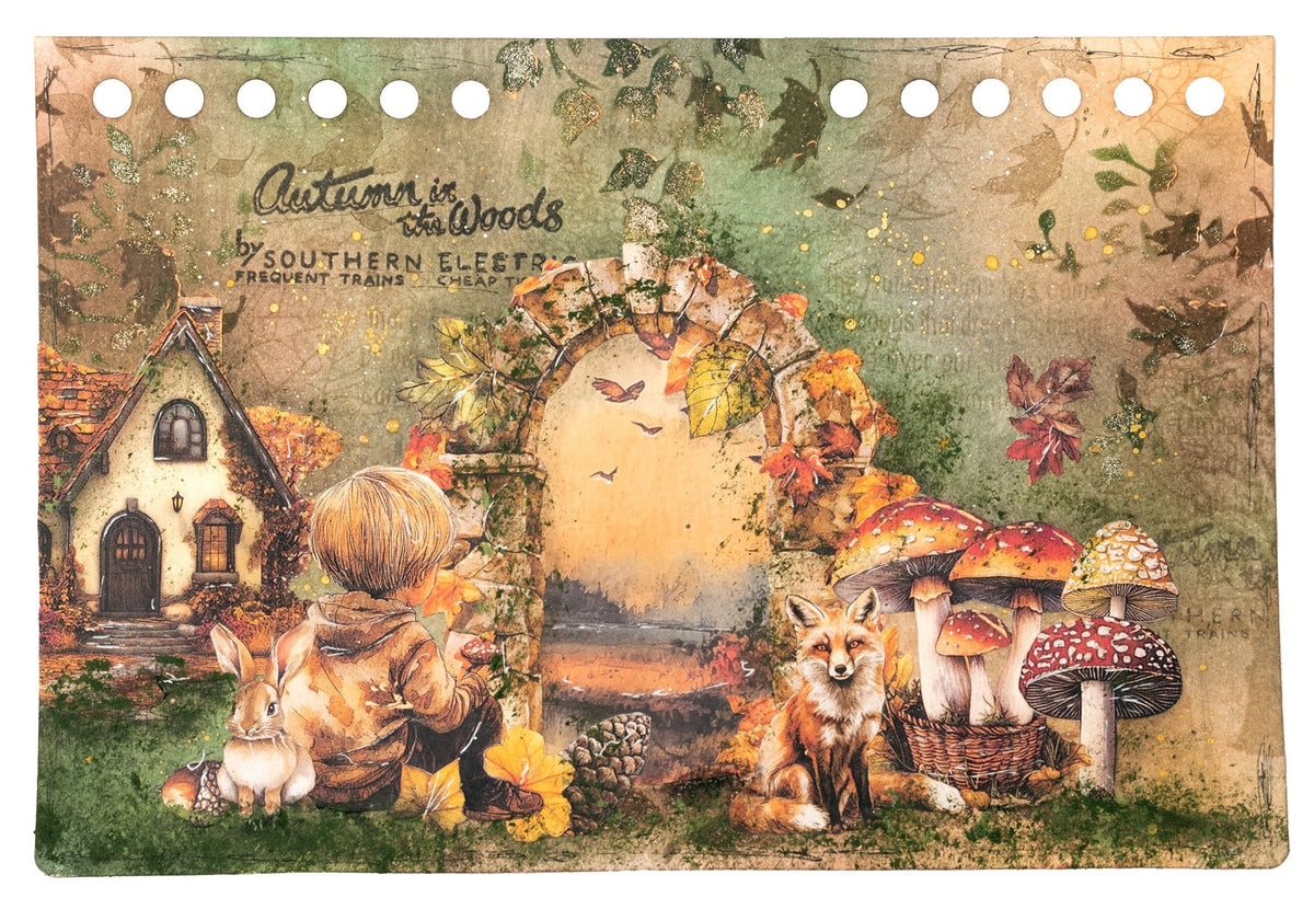 JMA Masque Sentier d'Automne, 4 Masques Automne Dans Les Bois 1 Pièce-3