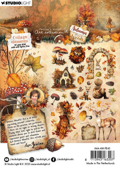 JMA Paper Elements 35 Collage Elements Autumn In The Woods 35 Pieces-1