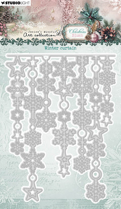 JMA Cutting Die Winter Curtain Christmas Blush 1 Piece-1
