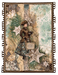 JMA Collage Paper Pad Backgrounds & Elements Christmas Blush 36 Sheets-5