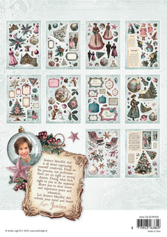 JMA Die-Cut Paper Pad Paper Elements Christmas Blush 20 Sheets-2