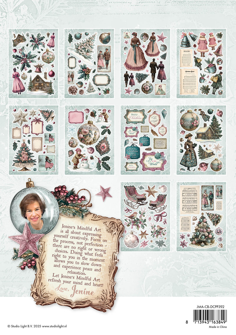 JMA Die-Cut Paper Pad Paper Elements Christmas Blush 20 Sheets-2