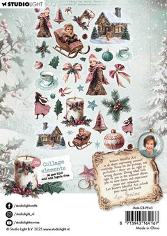 JMA Paper Elements 35 Collage Elements Christmas Blush 35 Pieces-2