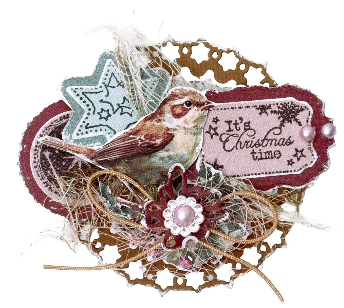 JMA Die-Cut Paper Pad Paper Elements Christmas Blush 20 Sheets-6