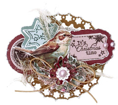 JMA Die-Cut Paper Pad Paper Elements Christmas Blush 20 Sheets-6