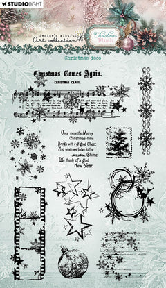 JMA Clear Stamp Christmas Deco Christmas Blush 10 Pieces-1