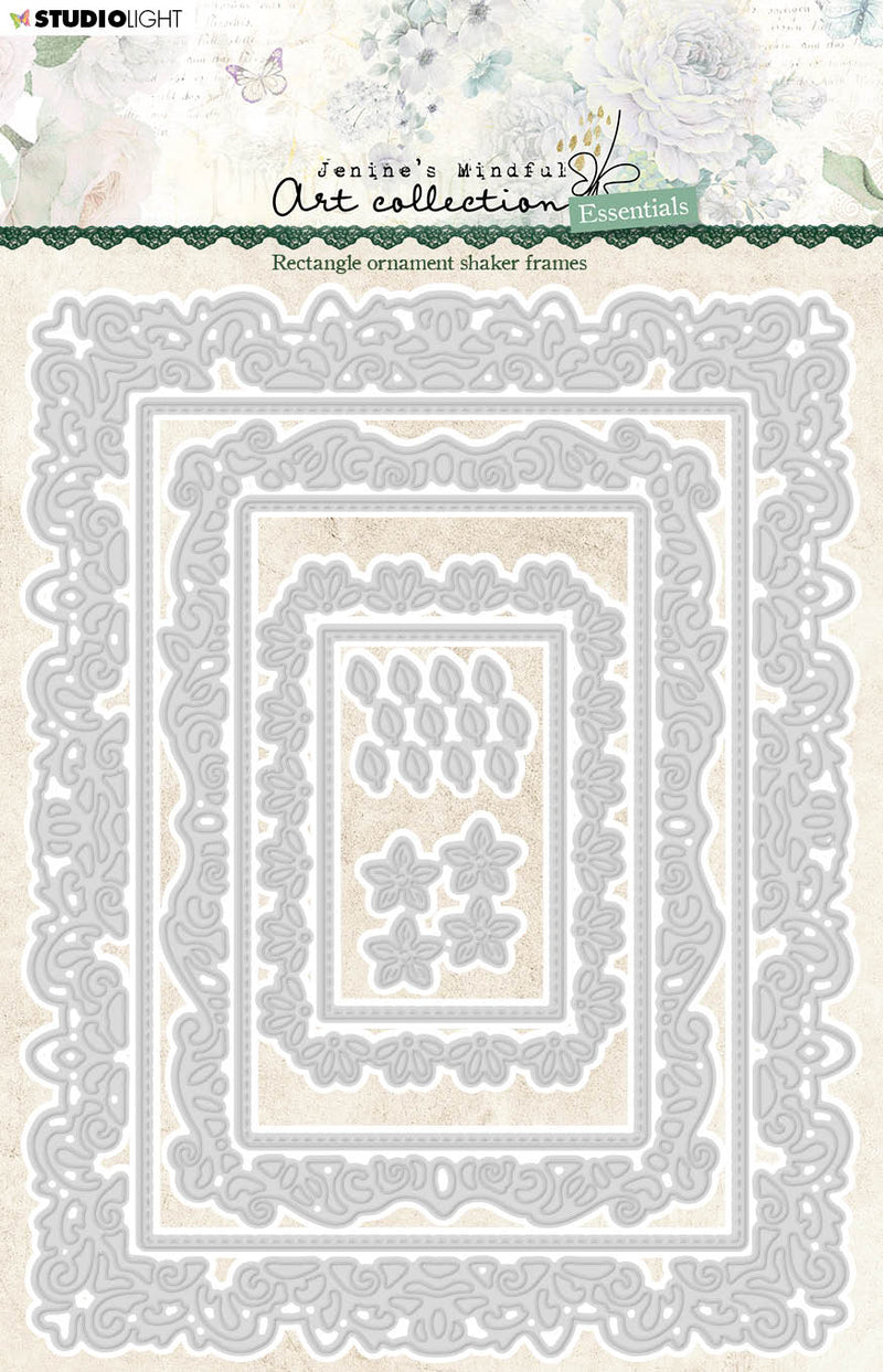 JMA Cutting Die Rectangle Ornament Frames Essentials 137x177x1mm 8 PC nr.471-1