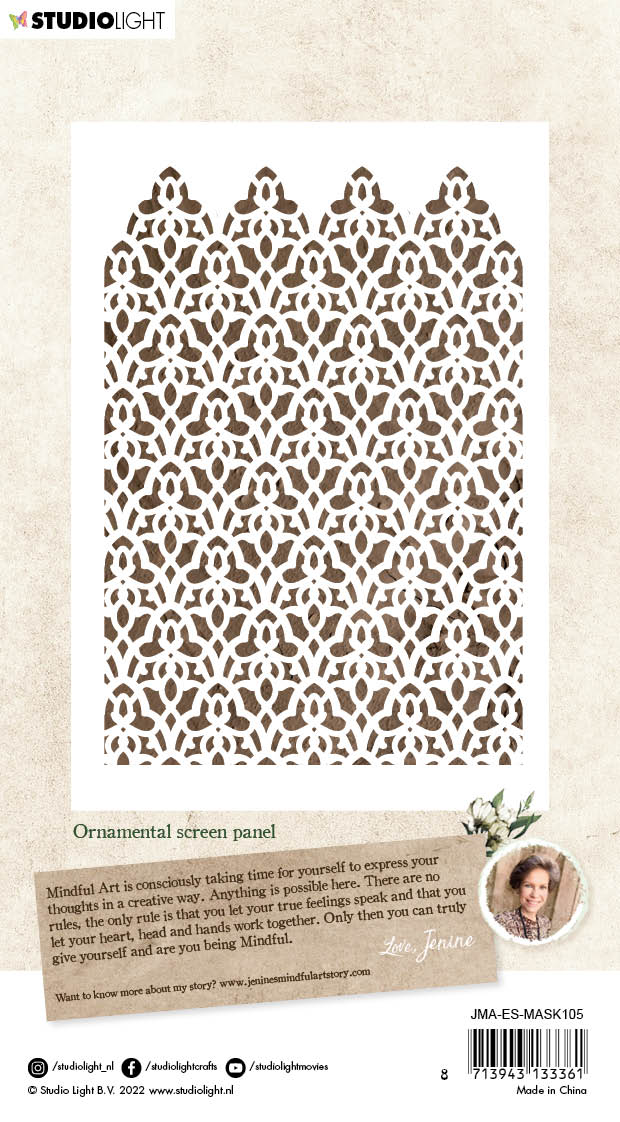 JMA Mask Ornamental Screen Panel Essentials 105x148x1mm 1 PC nr.105-2