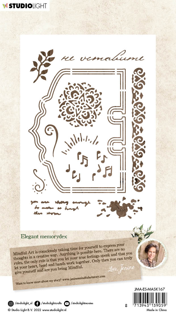 JMA Mask Elegant Memorydex Essentials 105x148x1mm 1 PC nr.167-3