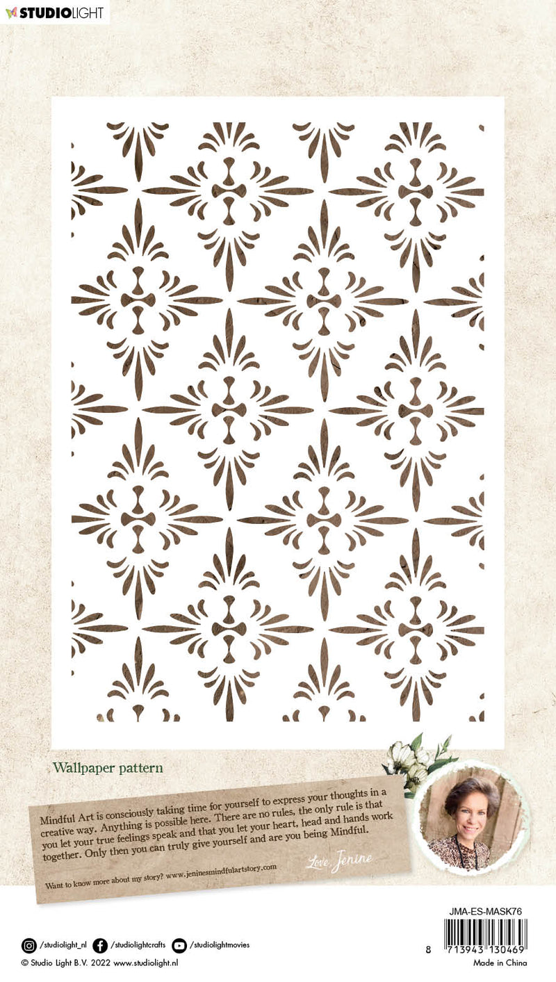 JMA Mask Wallpaper Pattern Essentials 148x210x1mm 1 PC nr.76-2