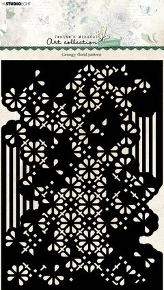 JMA Mask Grungy Floral Pattern Essentials 148x210x1mm 1 PC nr.78-1