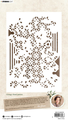 JMA Mask Grungy Floral Pattern Essentials 148x210x1mm 1 PC nr.78-2