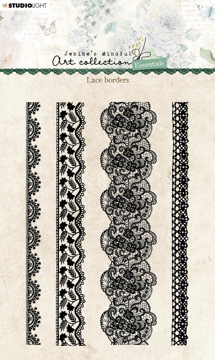 JMA Clear Stamp Lace Borders Essentials 105x148x3mm 4 PC nr.212-1