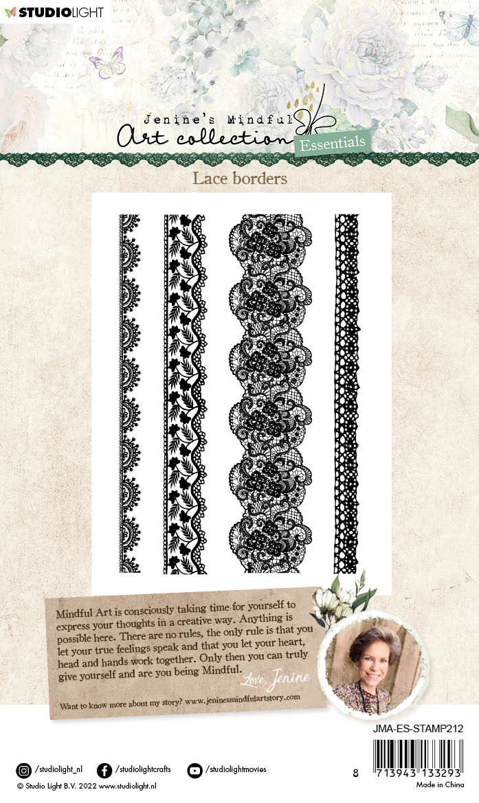 JMA Clear Stamp Lace Borders Essentials 105x148x3mm 4 PC nr.212-2