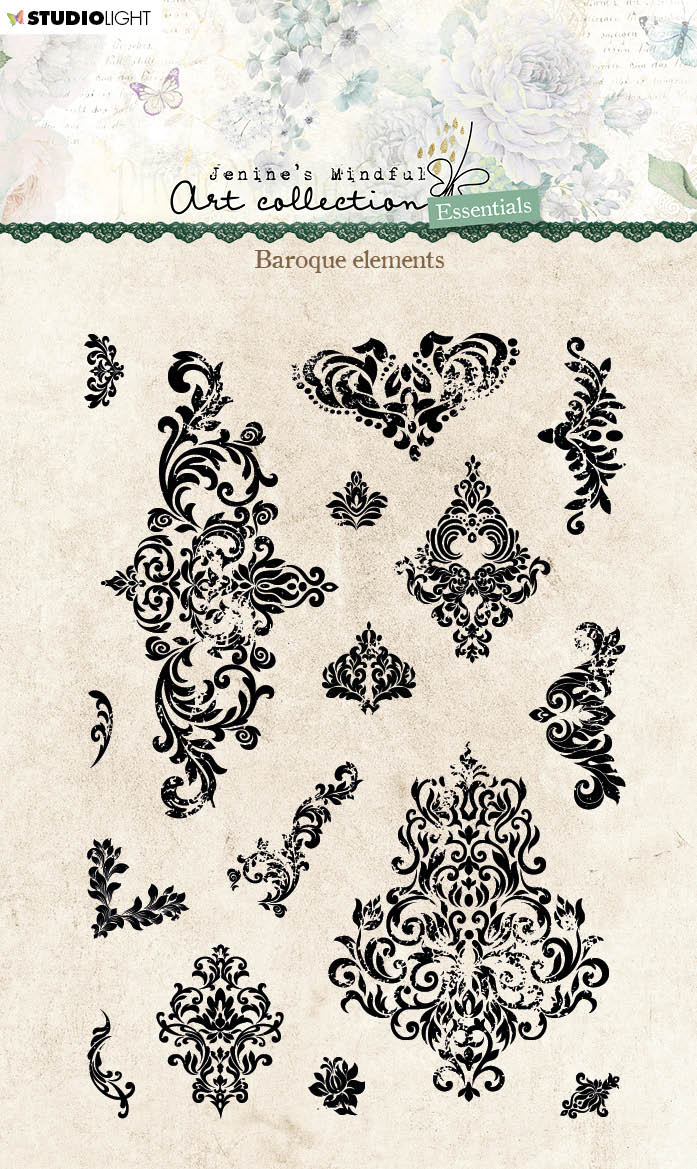 JMA Clear Stamp Baroque Ornaments Essentials 105x148x3mm 16 PC nr.213-1