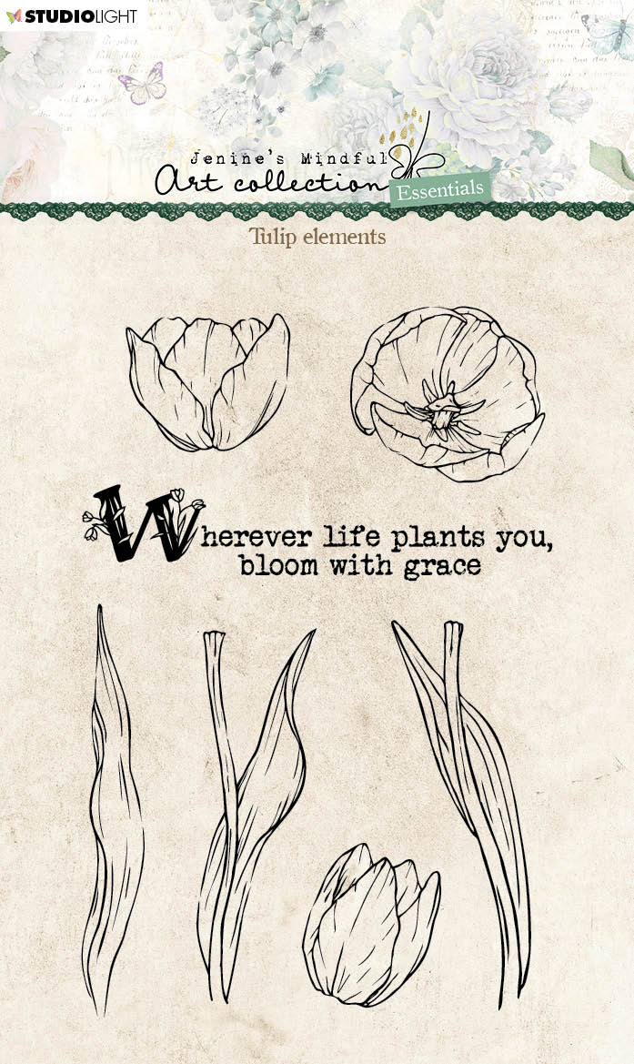 JMA Clear Stamp Tulip Elements Essentials 148x105x3mm 7 PC nr.338-1
