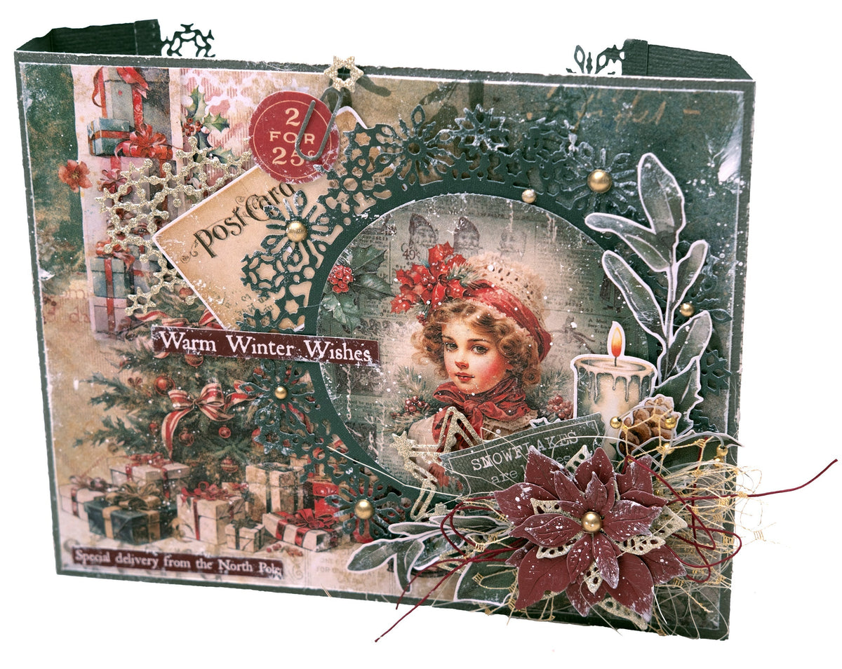 JMA Cutting Die Snowflake Circle Frame Festive Nostalgia 6 PC-4