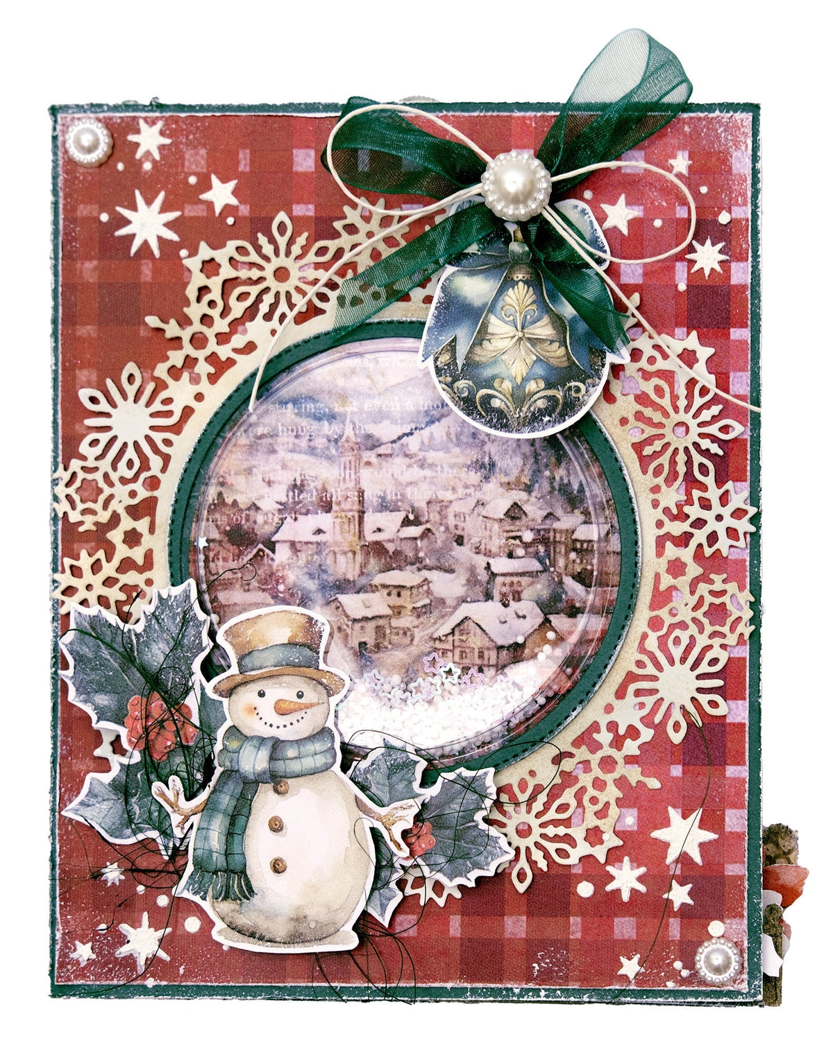 JMA Cutting Die Snowflake Circle Frame Festive Nostalgia 6 PC-6