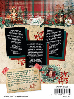 JMA Sticker Sheets Black, Red & Green - Festive Nostalgia 9 SH-2