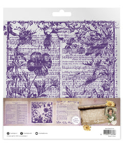 JMA Acetate Sheets White & Dark Purple Growing & Blooming 6 Sheets-2