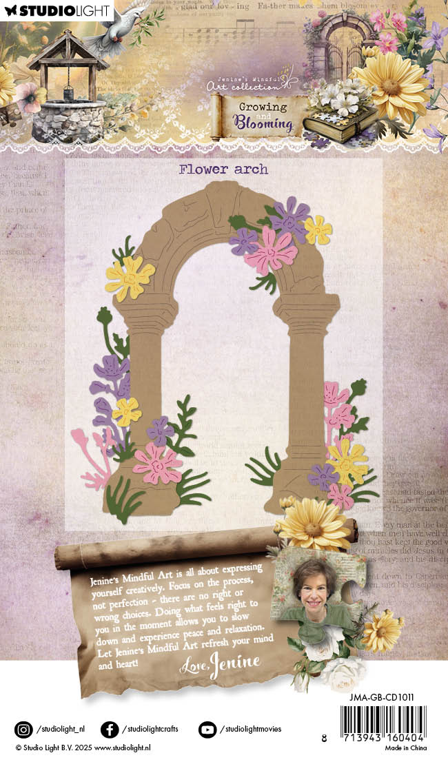 JMA Cutting Die Flower Arch Growing & Blooming 12  Pieces-2