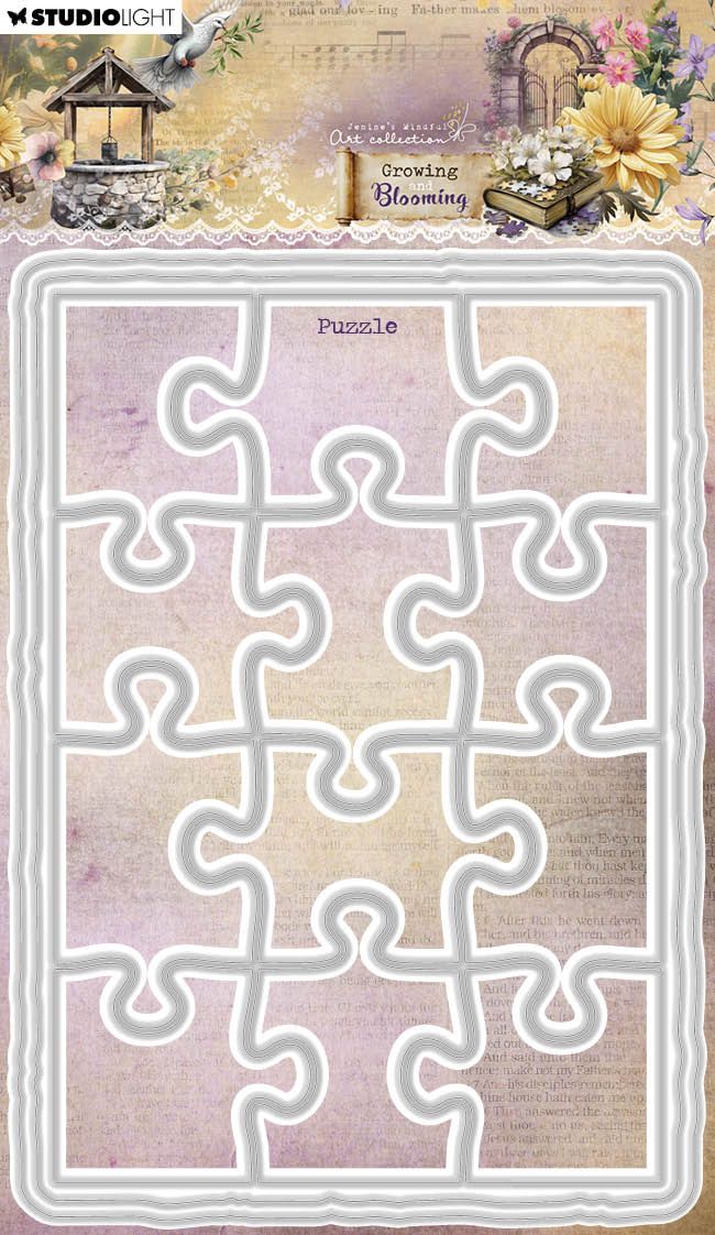 JMA Cutting Die Puzzle Growing & Blooming 3 Pieces-1