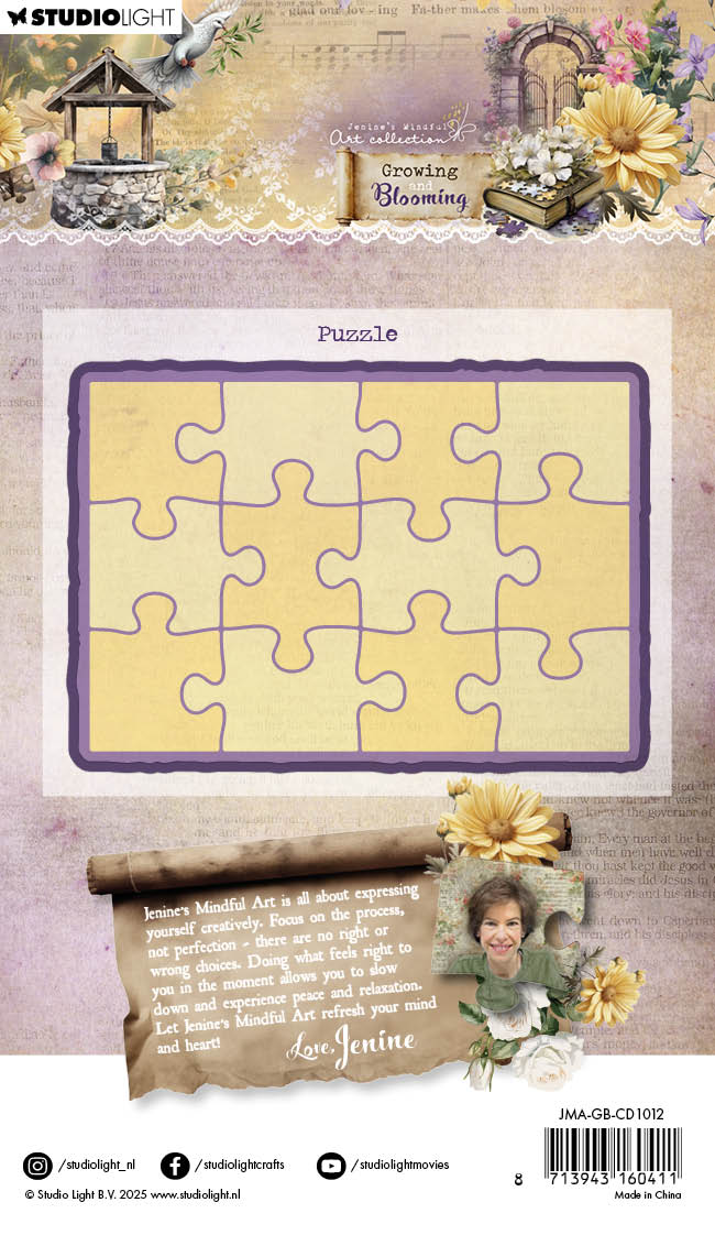 JMA Cutting Die Puzzle Growing & Blooming 3 Pieces-2
