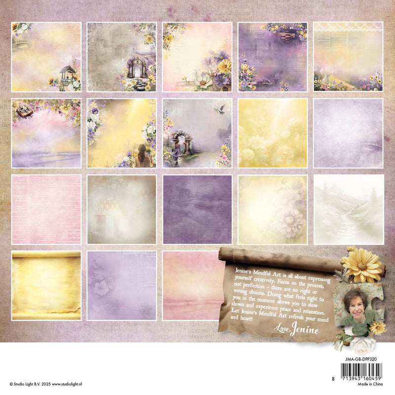 JMA Designer Paper Pad Background Paper Growing & Blooming 36 Sheets-2