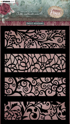 JMA Mask Swirl Windows Inner Peace 148x210x1mm 1 PC nr.129-1