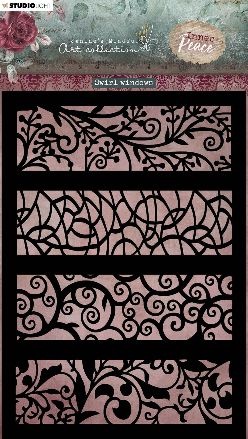 JMA Mask Swirl Windows Inner Peace 148x210x1mm 1 PC nr.129-1