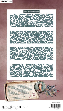 JMA Mask Swirl Windows Inner Peace 148x210x1mm 1 PC nr.129-3